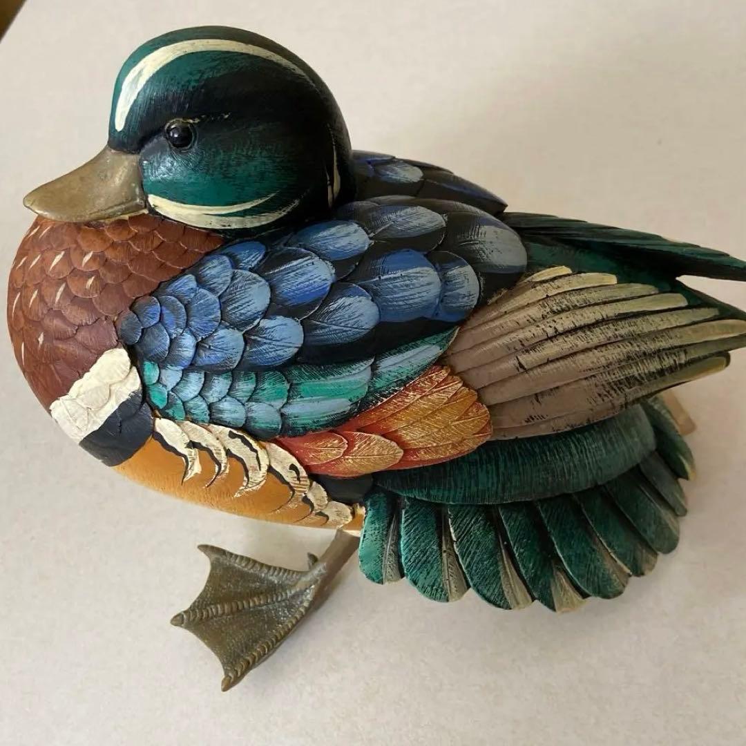 【ELLI MALEVOLTI 】エリー・マレヴォルティ・イタリア・手彫り・鴨