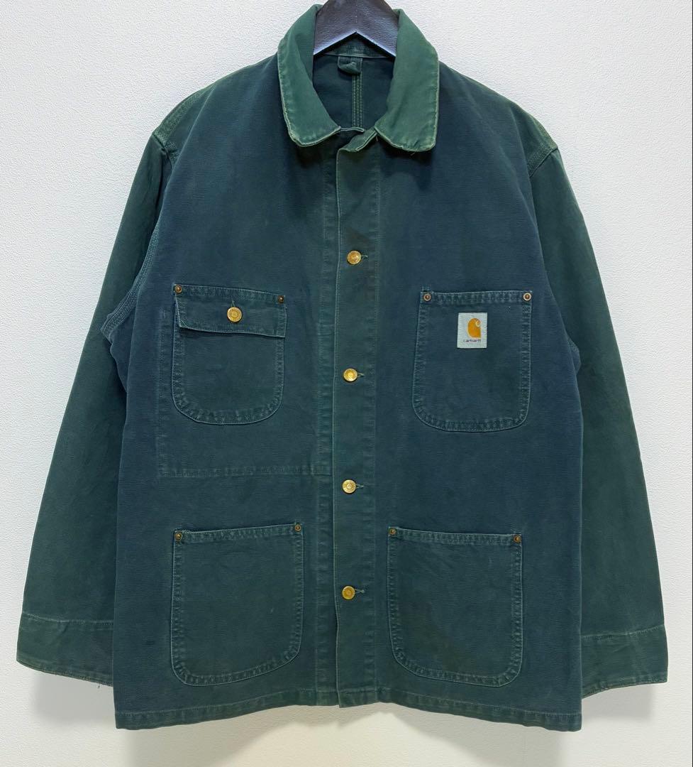 Carhartt94年製CU1055チョアコートTeal Blue USA製XL