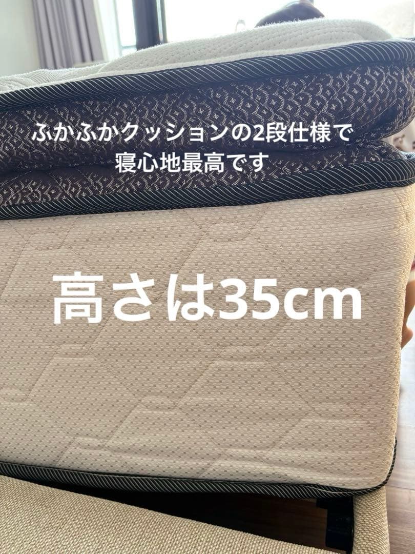 引き取り限定！ sealyセミダブルマットレス➕ニトリベッドフレーム