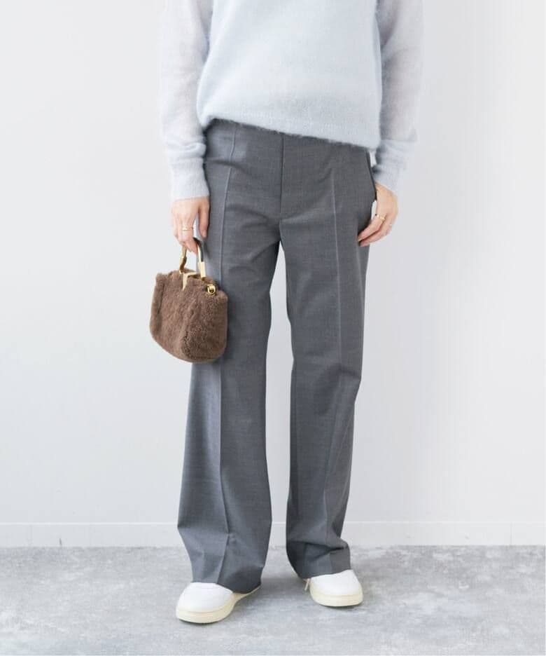 タグ付き未使用☆plage Super 120sセンタープレスパンツ グレー