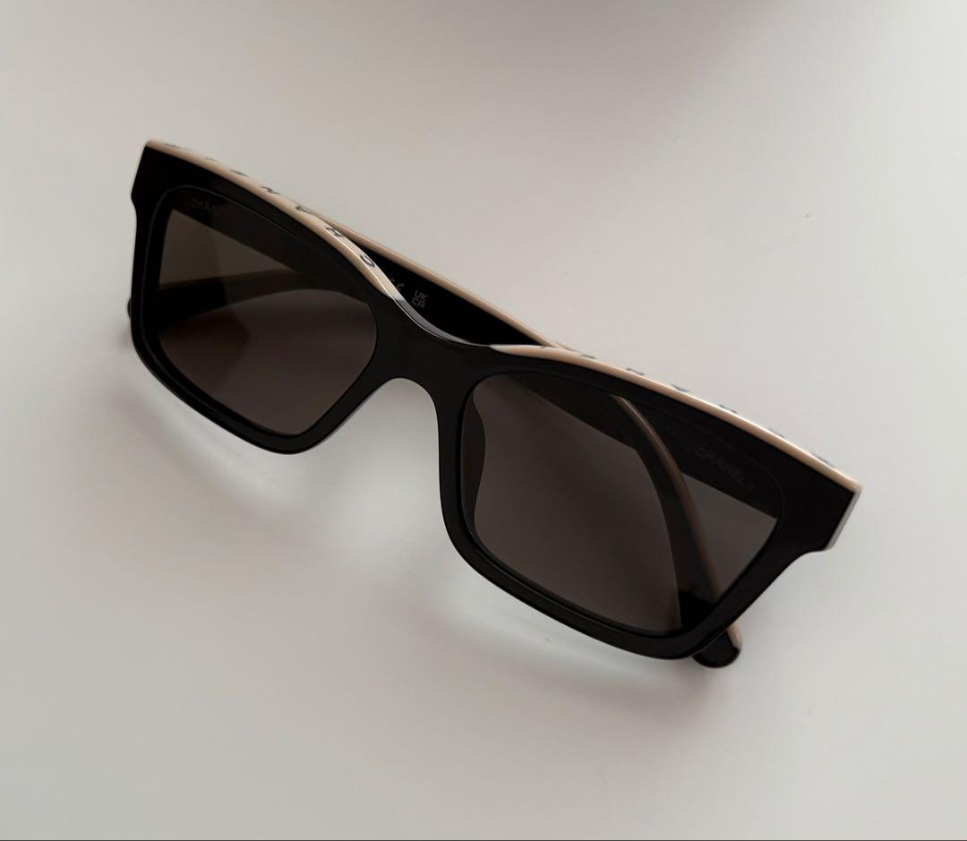 【専用品】【ほぼ未使用に近い】シャネル スクエア サングラス バイカラー A71