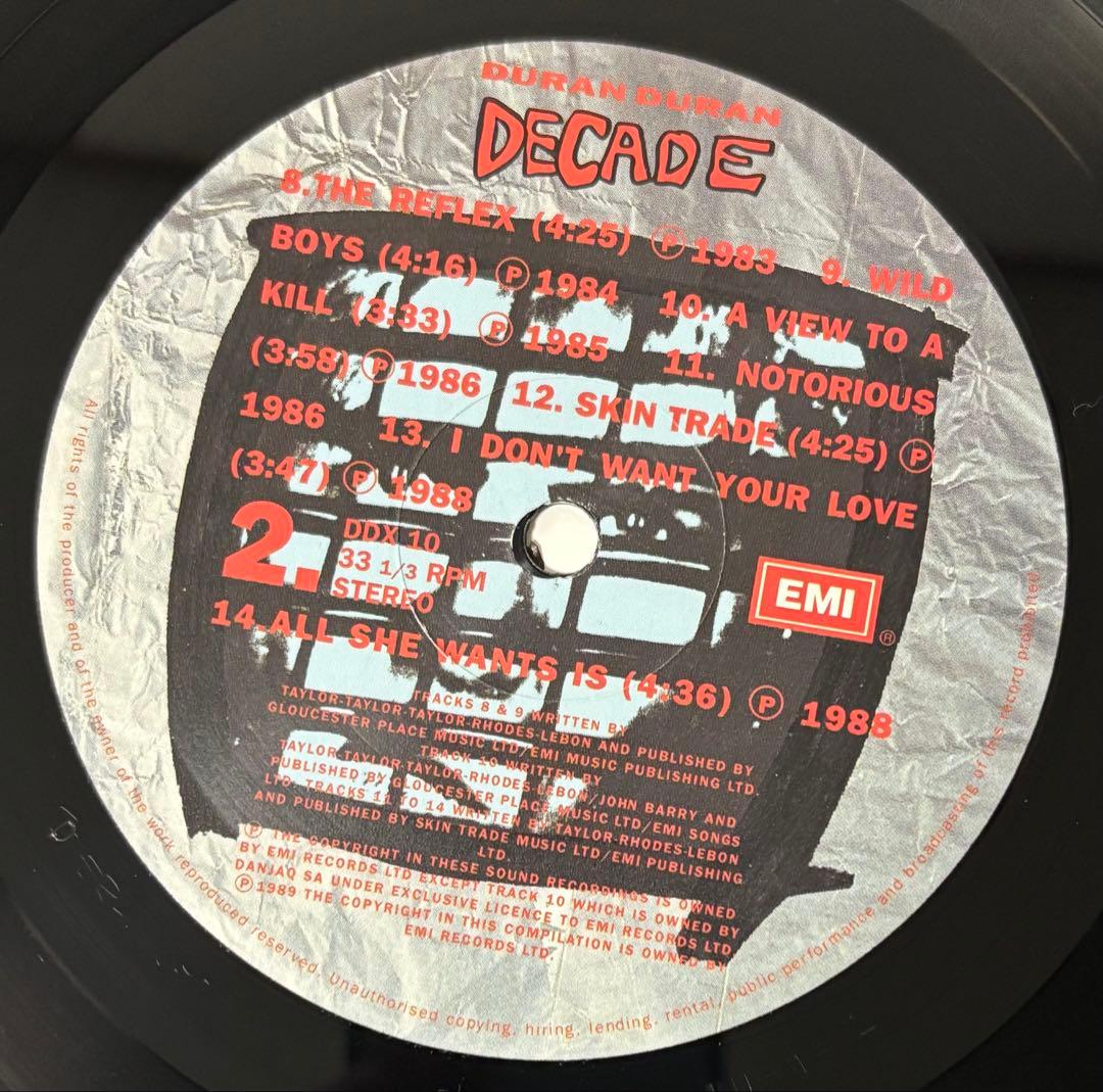 希少 Duran Duran Decade ニューロマンティック シンセポップ