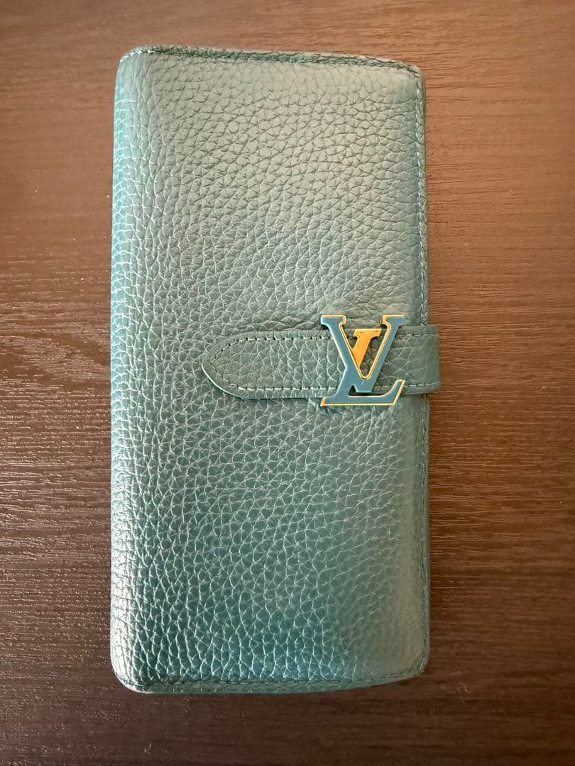 【値下げ不可】ルイヴィトン　LV ヴェルティカル ウォレット　グリーン　長財布