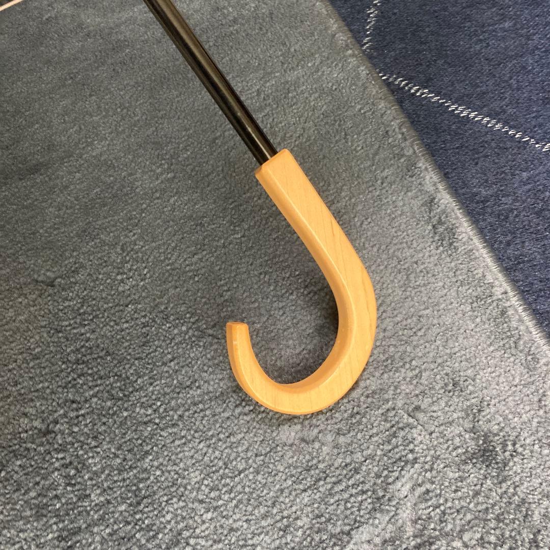 サンバリヤ100 折りたたみ日傘　　2段折り/無地　　色　ピンク　木曲がり手元