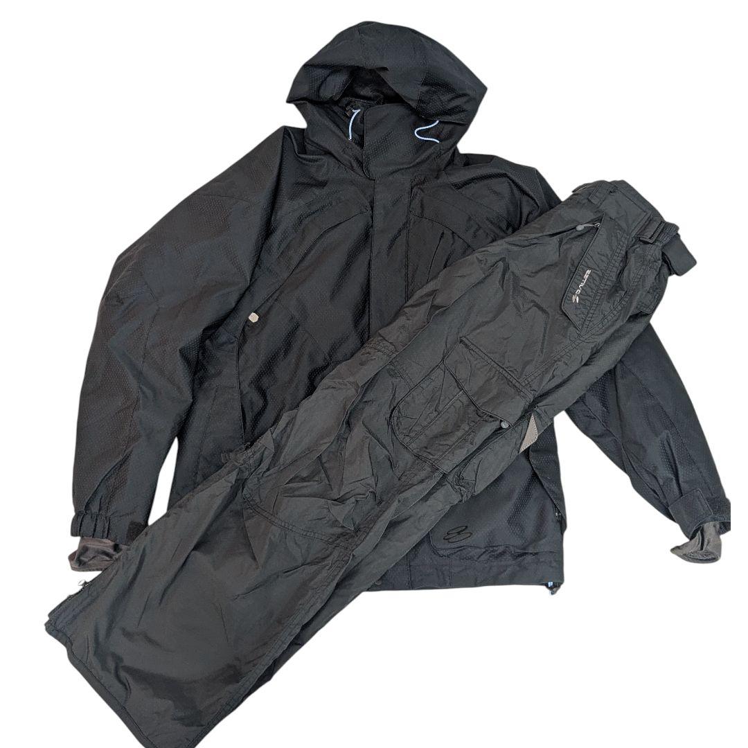 美品 ESTIVO スキーウェア ブラック レディース L ブラック 上下