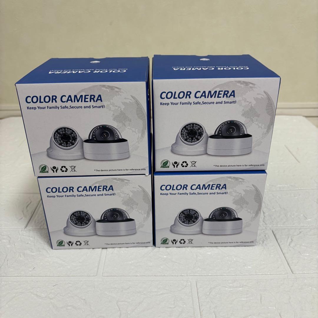 1品限り❤️防犯カメラ4台セット 500万画素 800万画素対応可能 3TBHDD