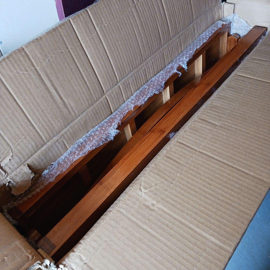 折りたたみベッド ベッド コンパクト収納 ベッドフレーム 天然竹製 つ176