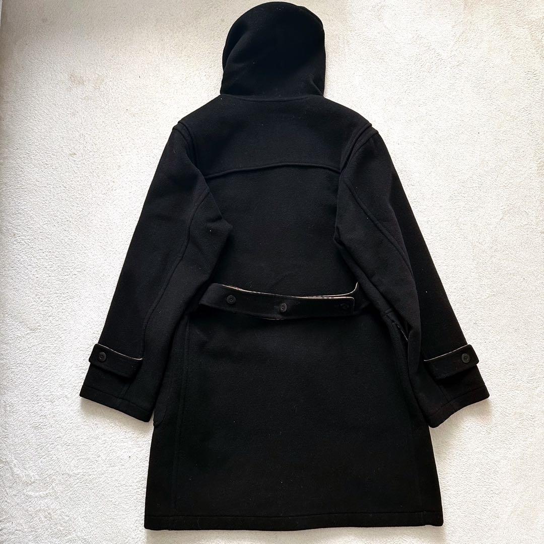 バーバリーブラックレーベル　ダッフルコート　ノバチェック　ロング　ベルト