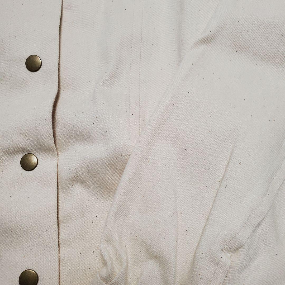 nanadecor デニムジャケット アイボリー オーガニックコットン 完売