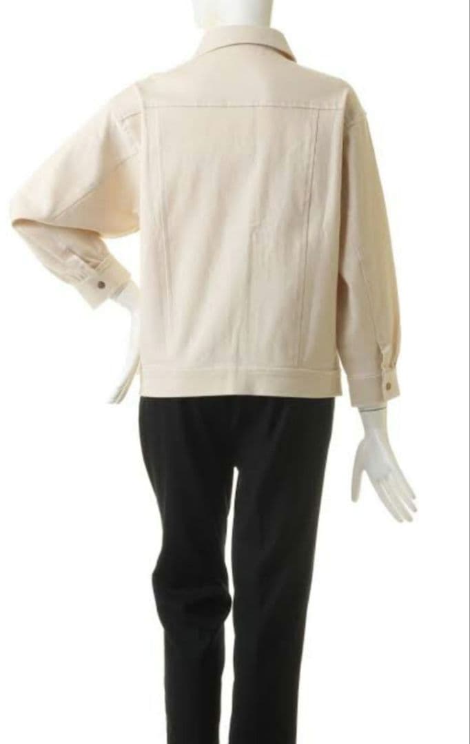 nanadecor デニムジャケット アイボリー オーガニックコットン 完売