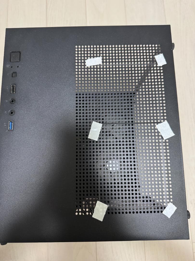 ミニタワーPCケース 強化ガラス 5x RGBファン搭載