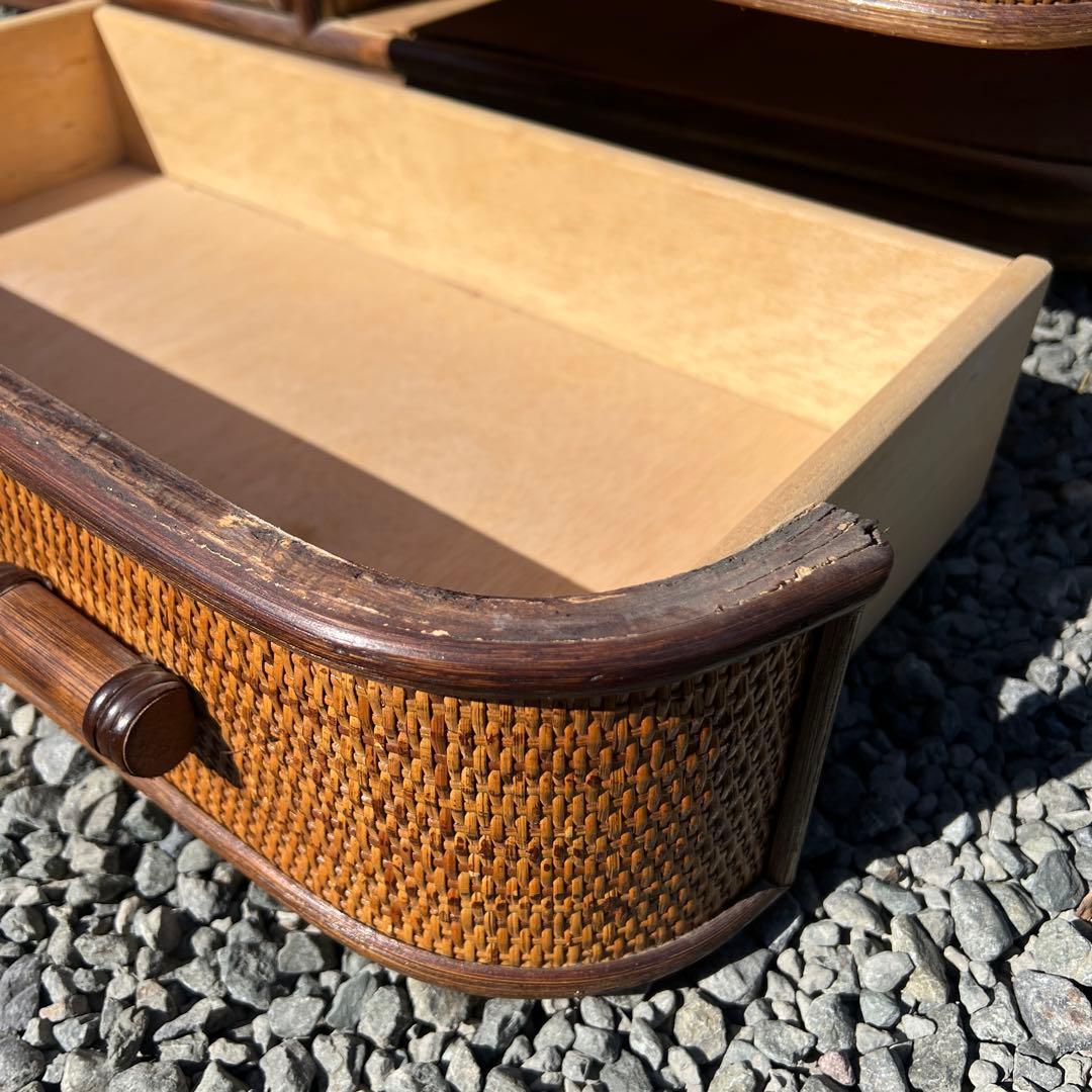 蝶子です。昭和レトロ エスニック アジアン 籐家具 ラタン 古民具 古道具