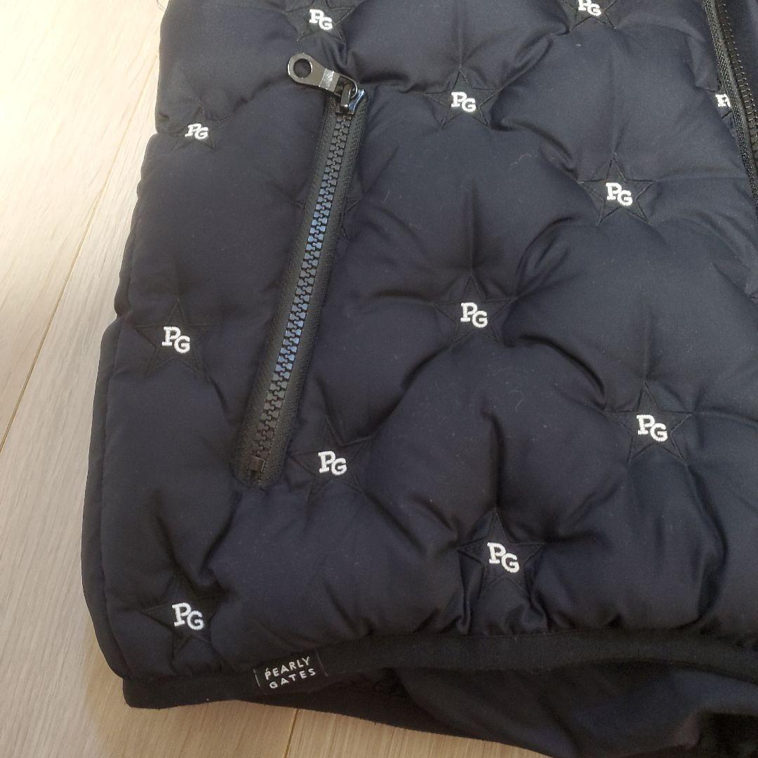 PEARLY GATES フード付きダウンベスト 濃紺