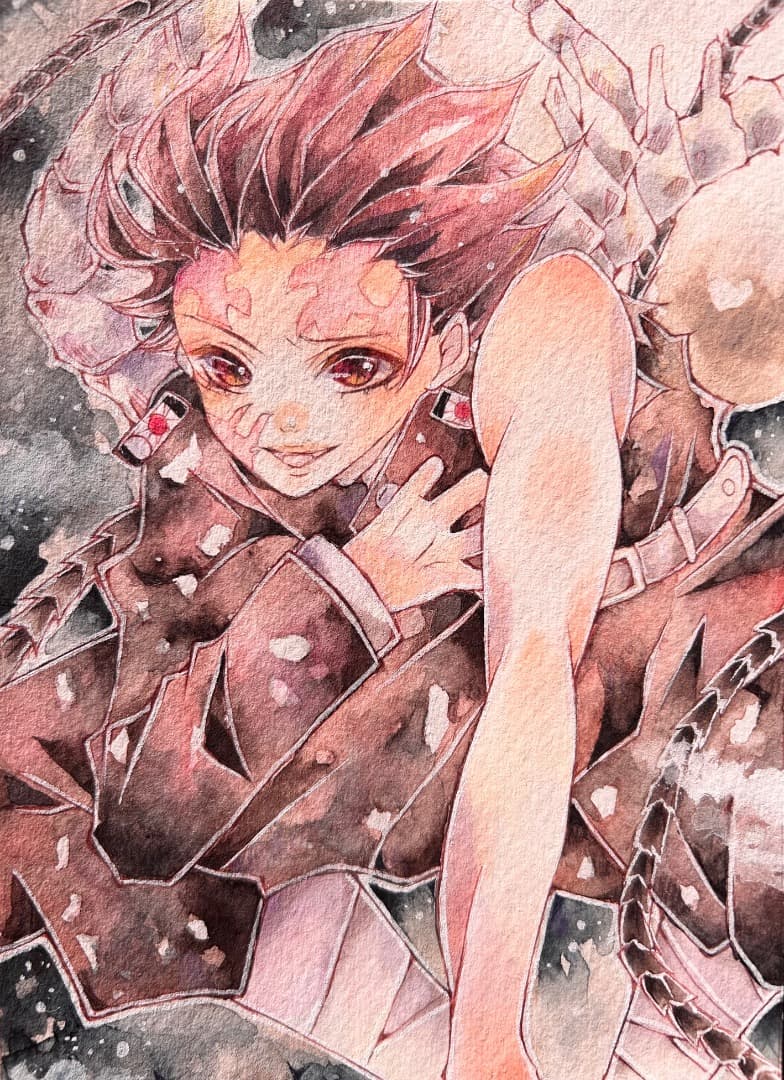 たんちゃん　手描き　イラストリクエスト