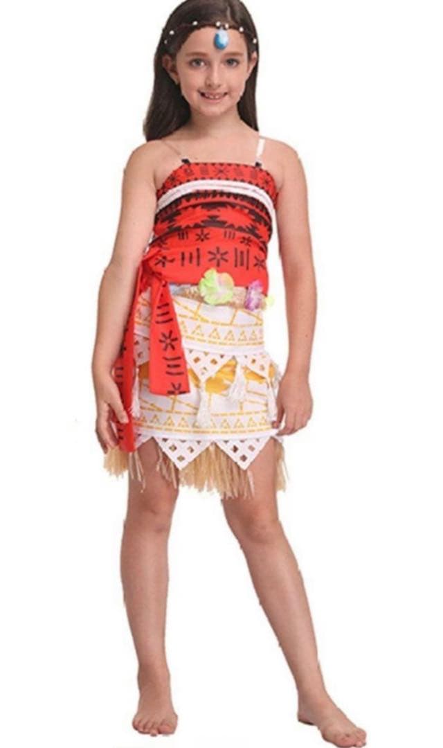 ゆ*う様 【即納】Dハロ モアナ 衣装 ウィッグ付き