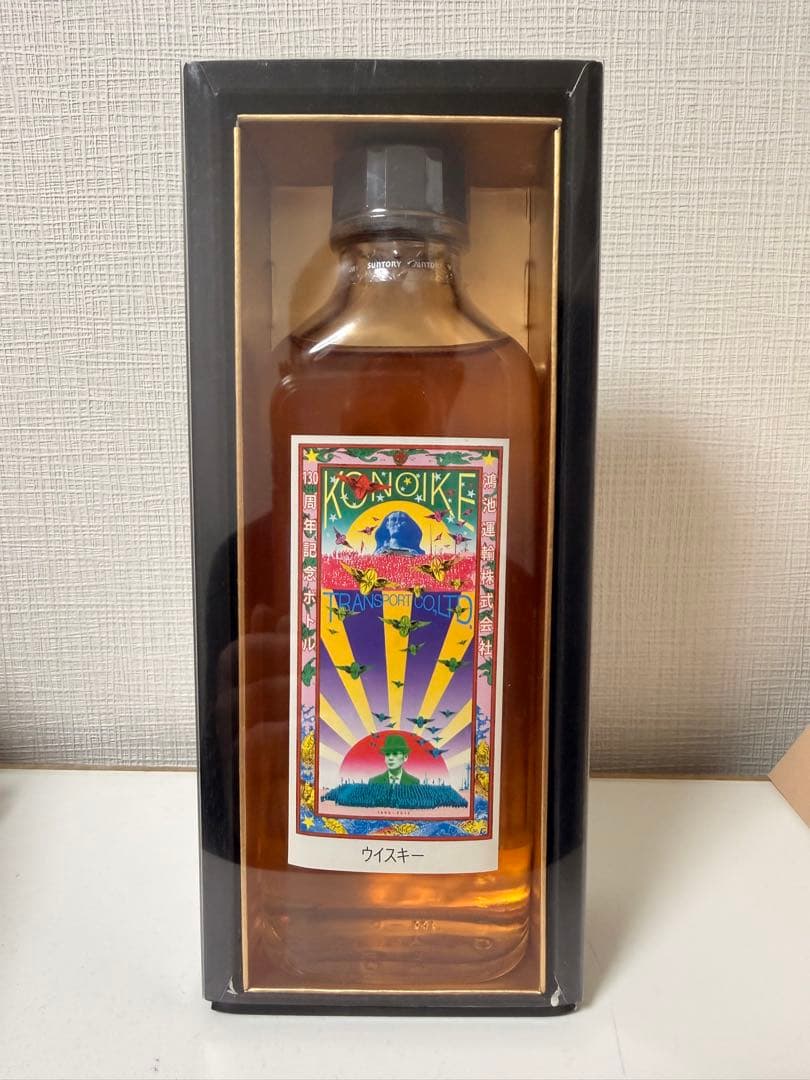 【非売品】横尾忠彦デザイン 鴻池運輸130周年記念ボトル ウイスキー 未開封品