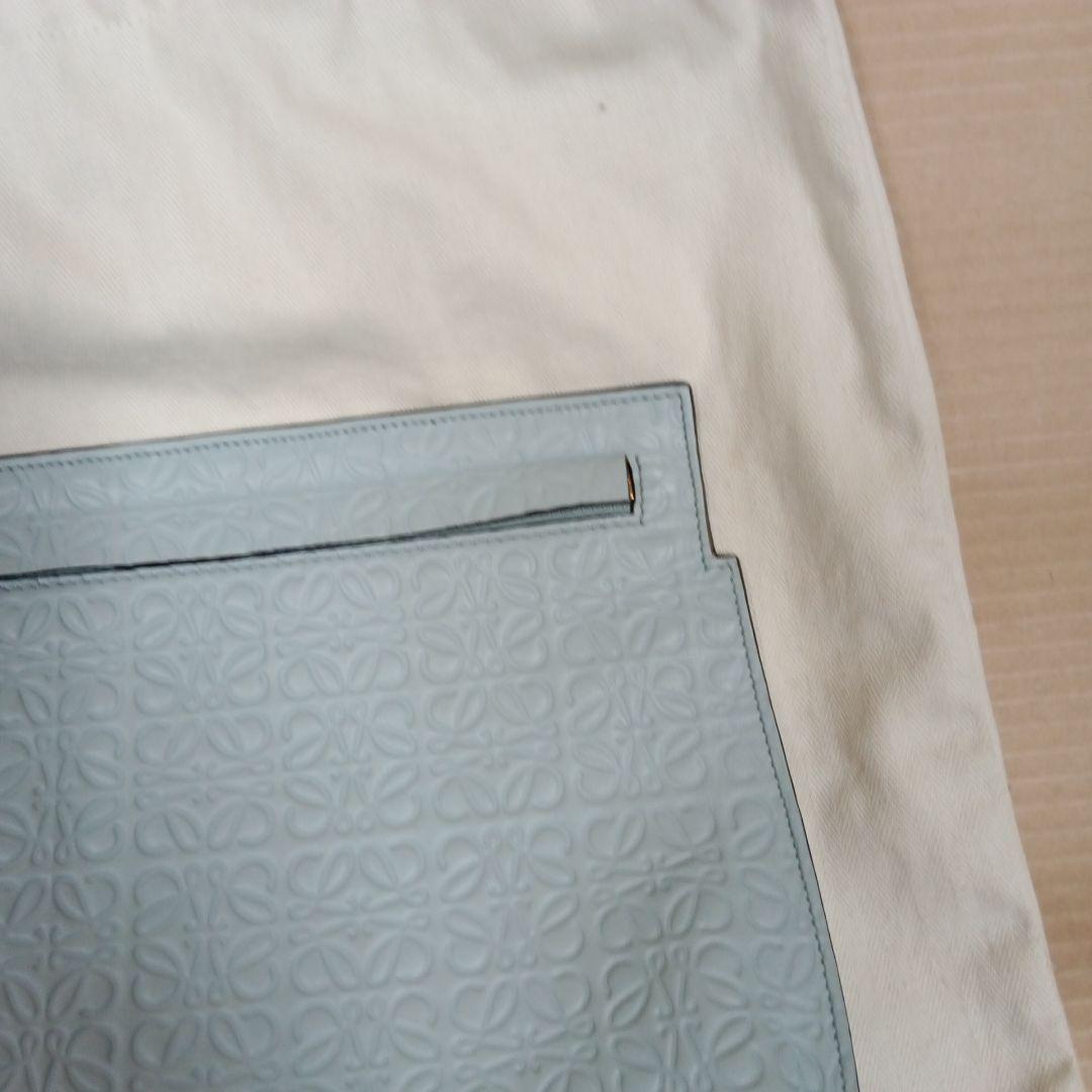 ★LOEWEロエベ リピートアナグラム 総柄 Tポーチ クラッチバッグ保存袋付き