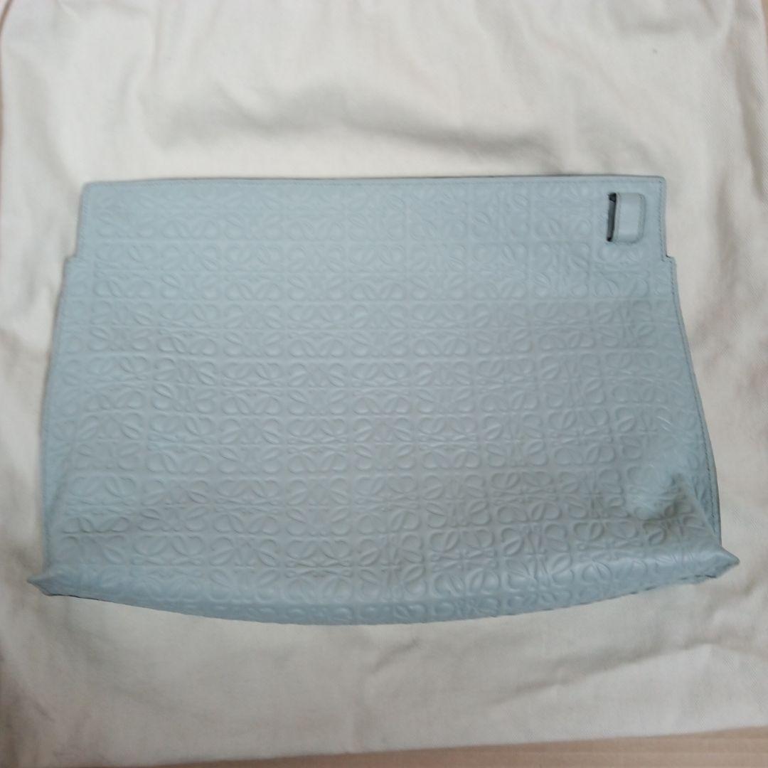 ★LOEWEロエベ リピートアナグラム 総柄 Tポーチ クラッチバッグ保存袋付き