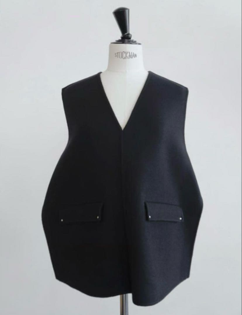 OHGA オーガ WOOL VEST ウール ベスト ブラック 新品 タグ付き