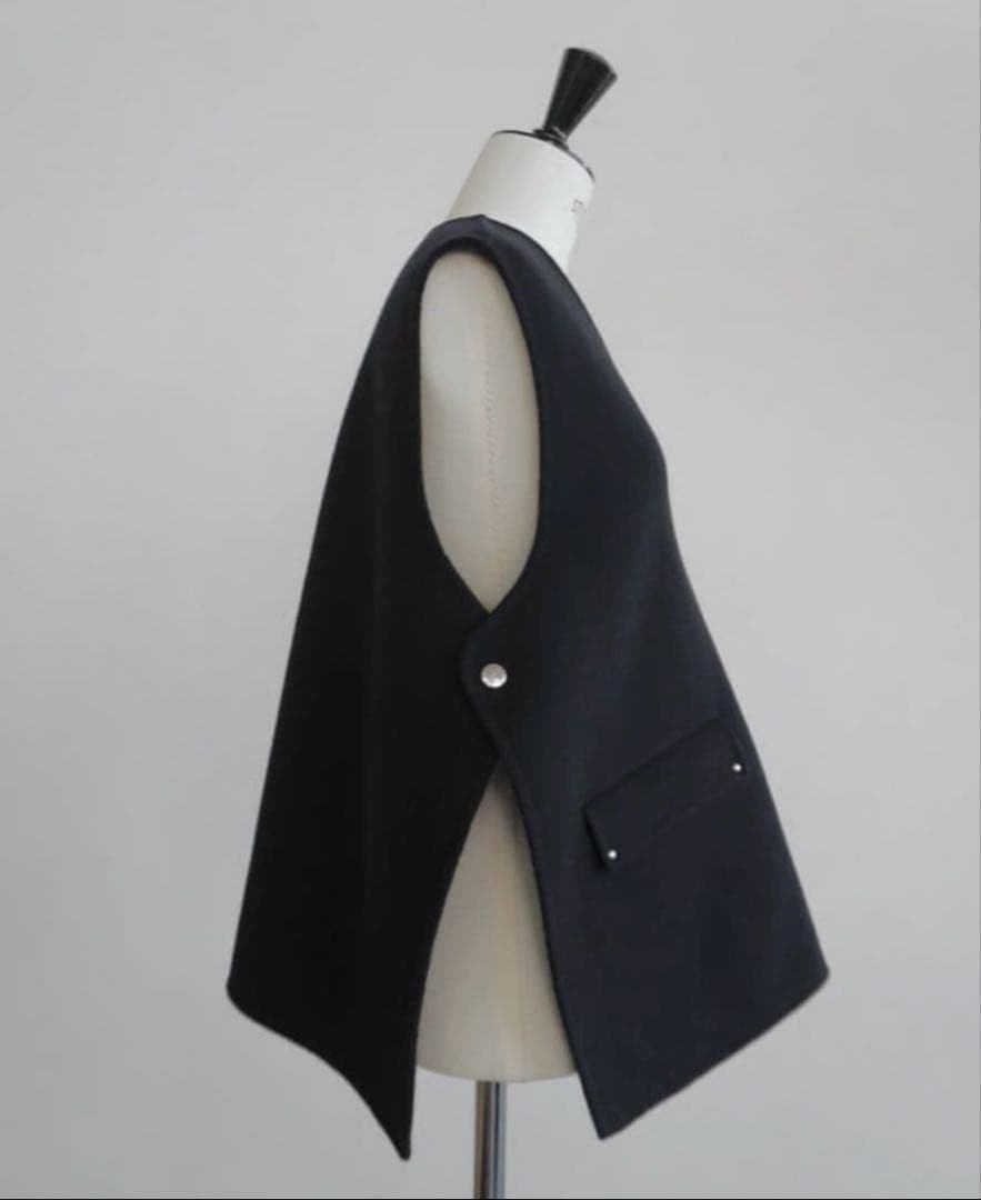 OHGA オーガ WOOL VEST ウール ベスト ブラック 新品 タグ付き