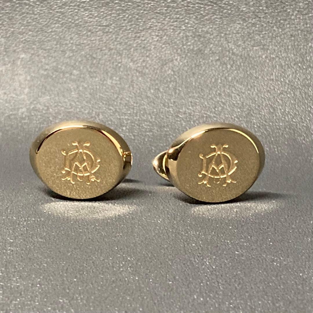 ダンヒル　dunhill カフリンクス　ゴールド　ADロゴ　刻印　サークル
