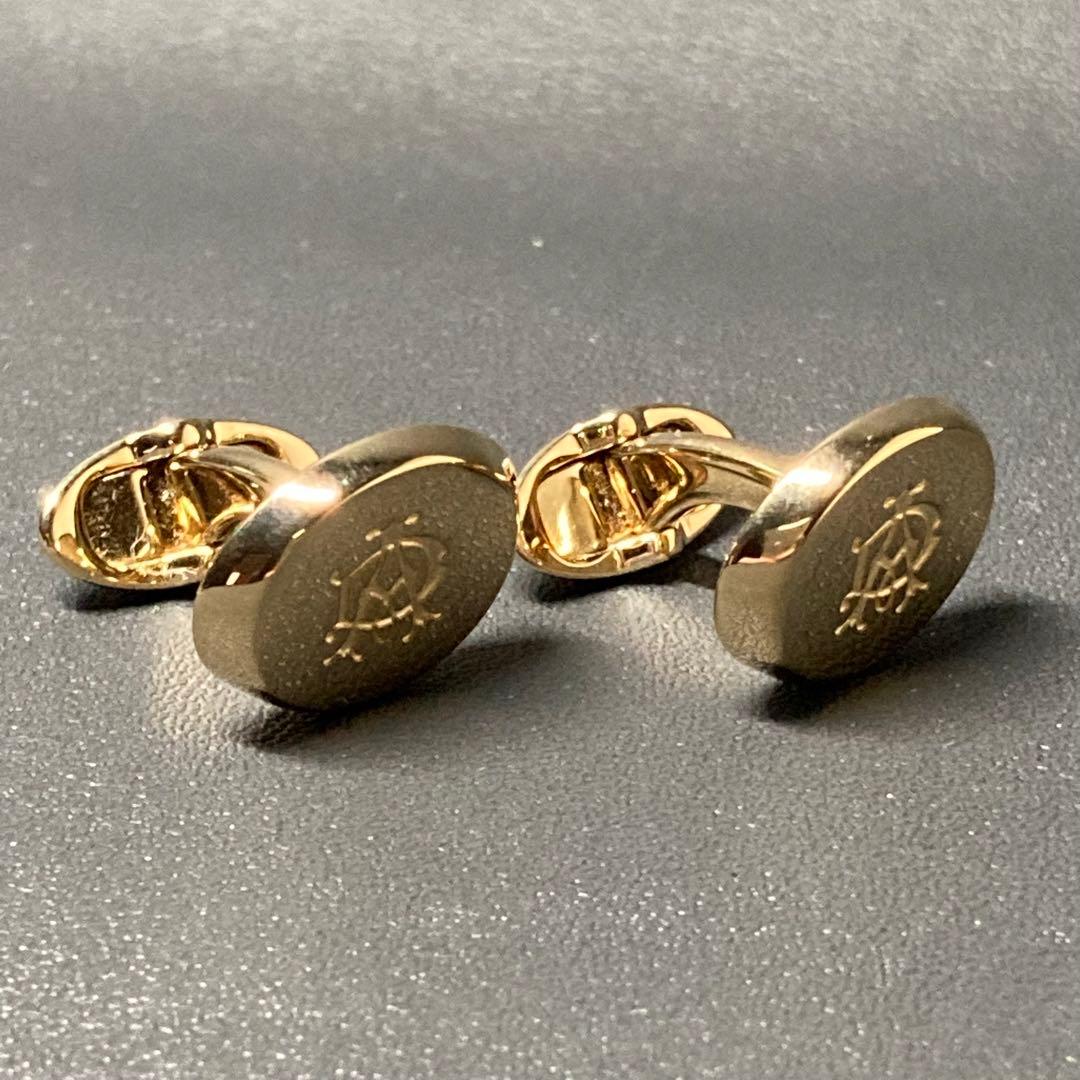 ダンヒル　dunhill カフリンクス　ゴールド　ADロゴ　刻印　サークル