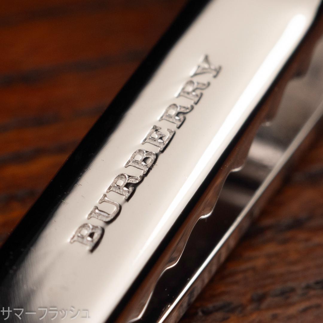 一生モノの逸品 箱有 バーバリー シルバーカラーネクタイピン Burberry