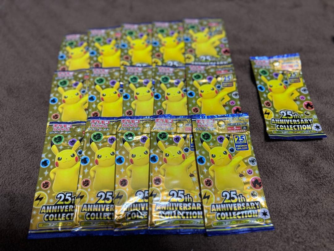 ポケカ 25th Anniversary 16パック　プロモカード2パック