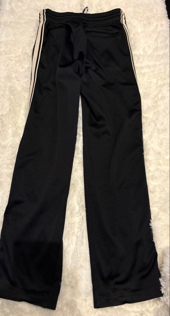 極美品　CELINE ブラック パンツ　サイドラインロゴ刺繍