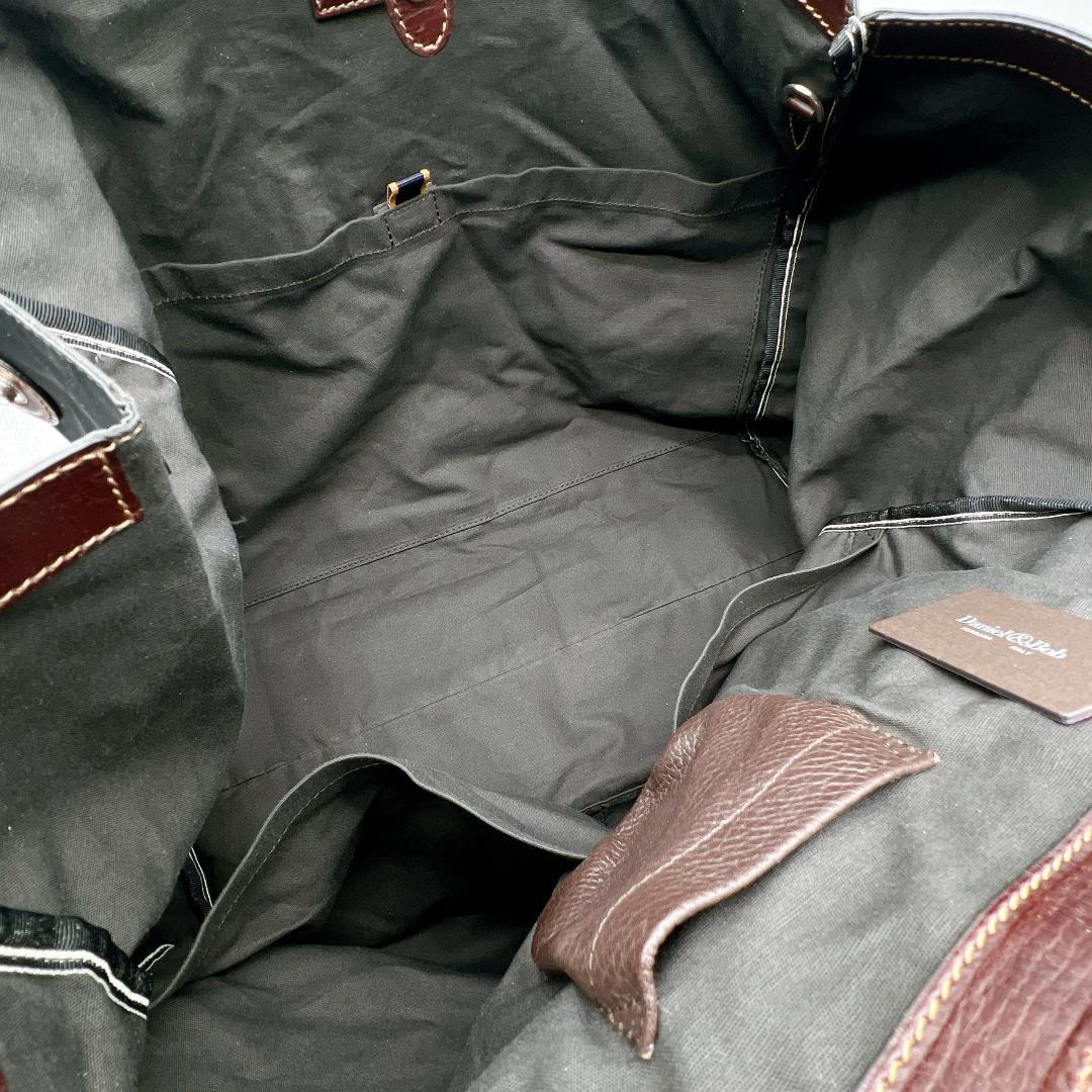 タグ付き 極美品 ダニエル&ボブ　2WAYバッグ　ナイロン　レザー　f387