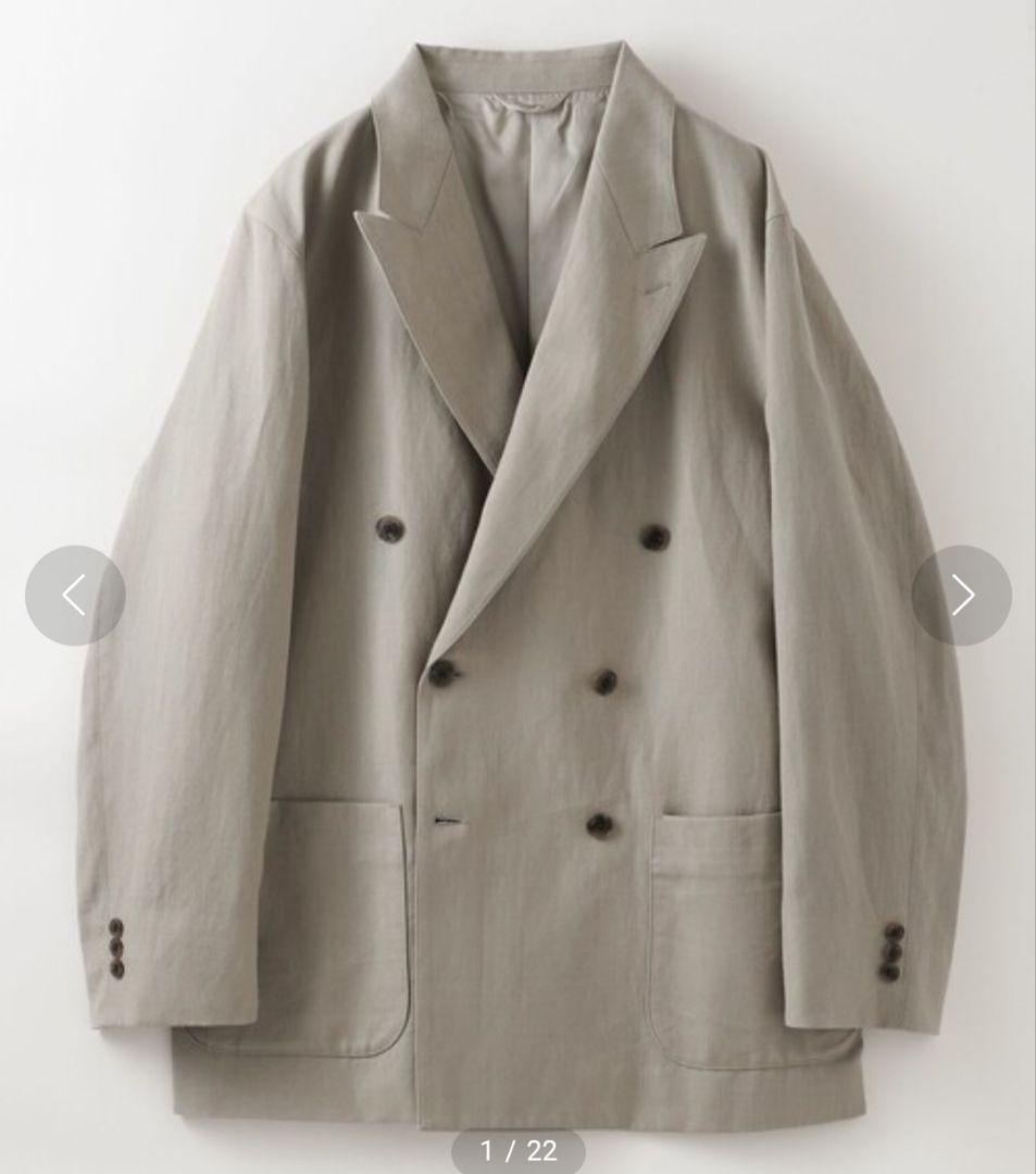 超高級リネン★状態良好◎スティーブンアラン　ダブル　テーラードジャケット　S