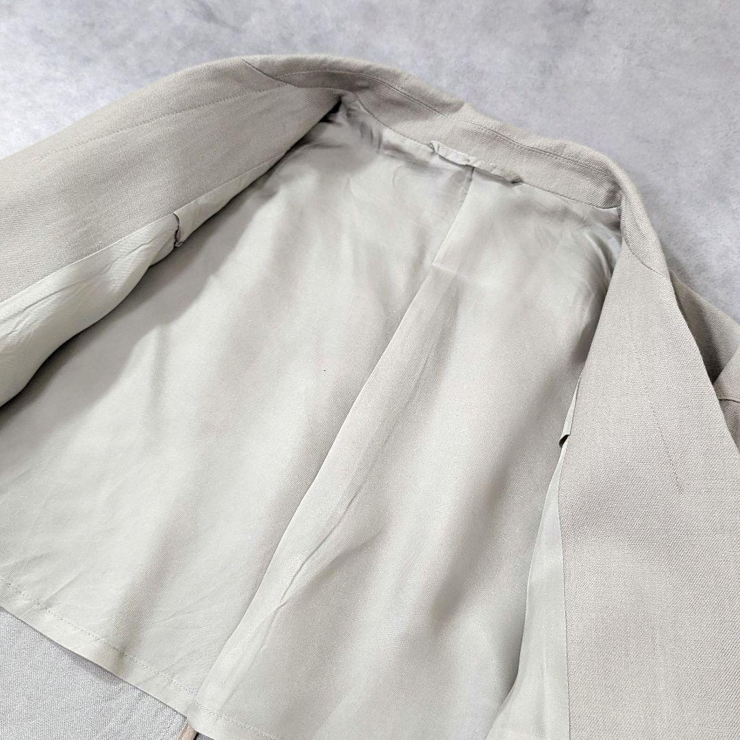 超高級リネン★状態良好◎スティーブンアラン　ダブル　テーラードジャケット　S