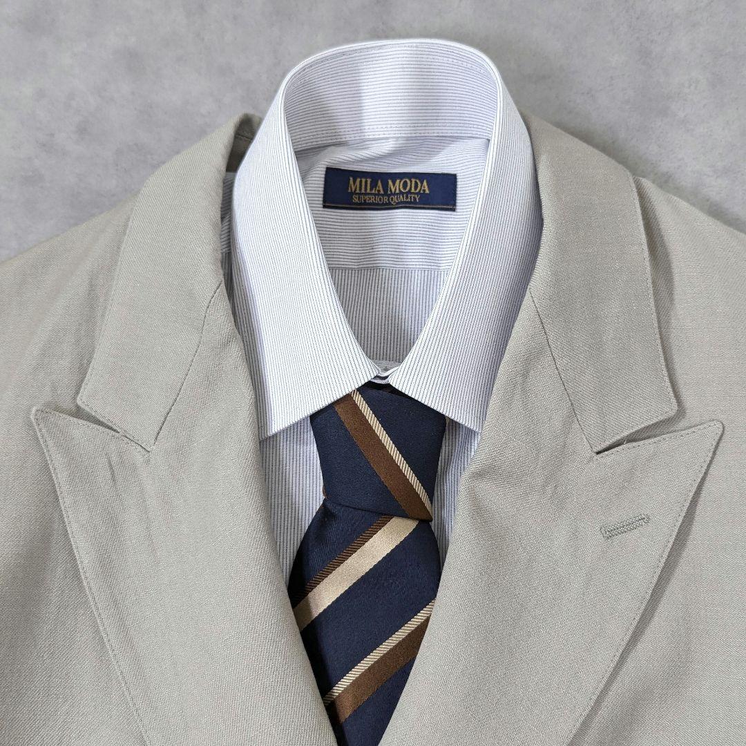 超高級リネン★状態良好◎スティーブンアラン　ダブル　テーラードジャケット　S