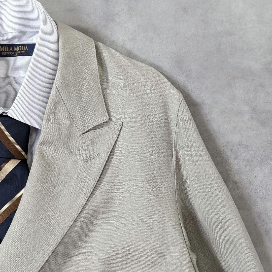 超高級リネン★状態良好◎スティーブンアラン　ダブル　テーラードジャケット　S