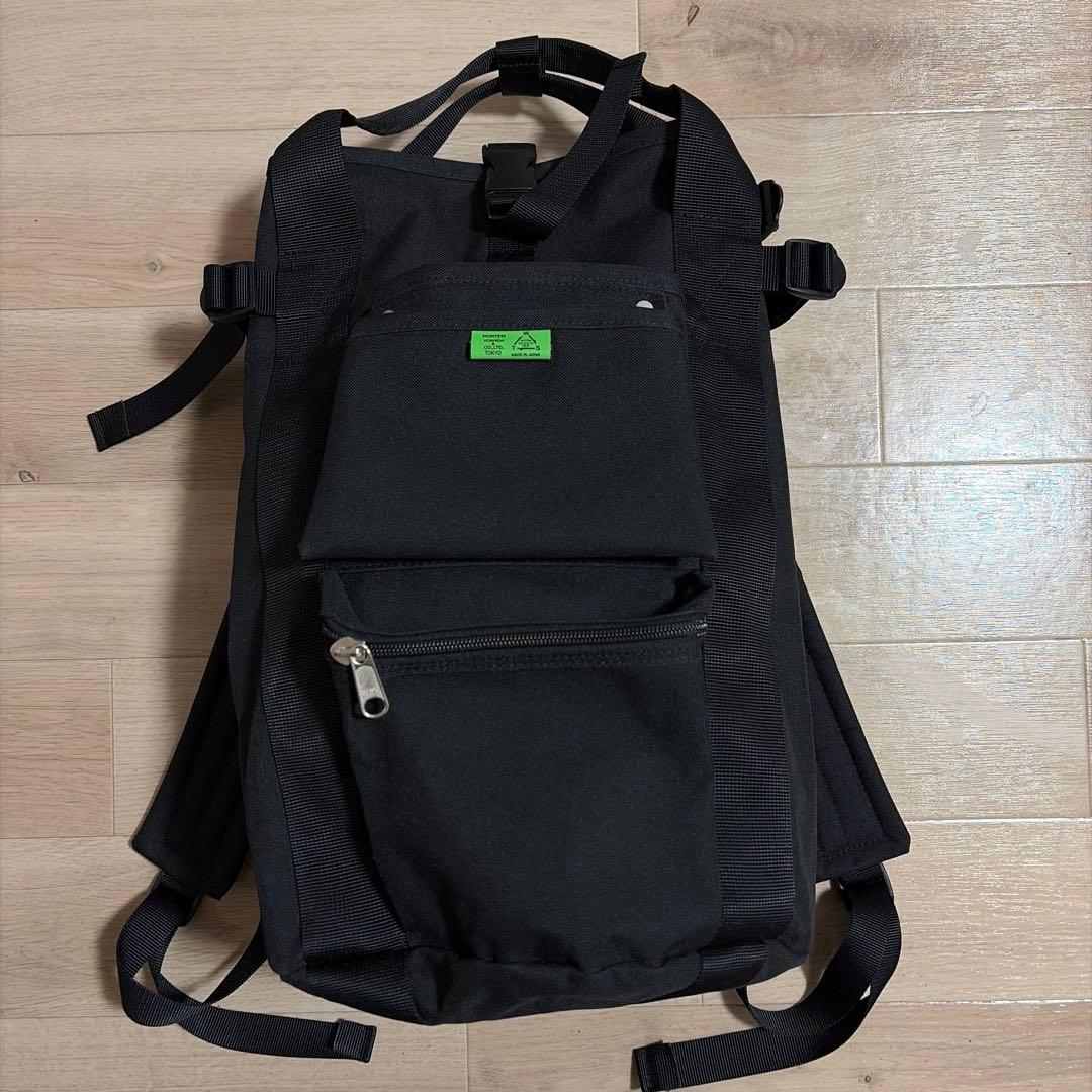 【美品】　PORTER ポーター　ユニオン　バックパック　リュック　黒　ブラック