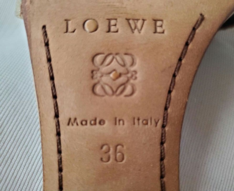 値下11500→　 ロエベ　ベージュ ミュール