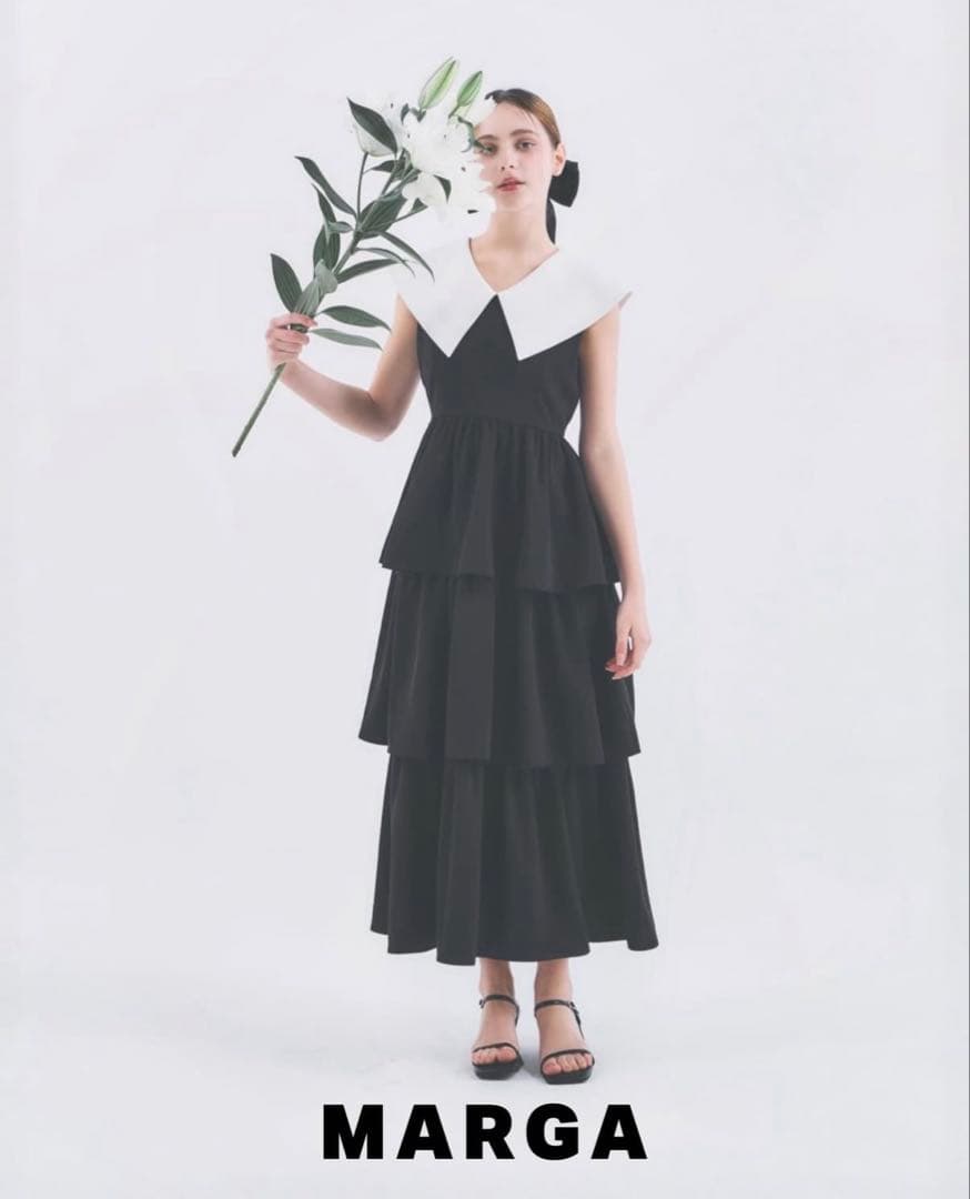 andor onlie MARGA 2WAYビコロールティアードドレス