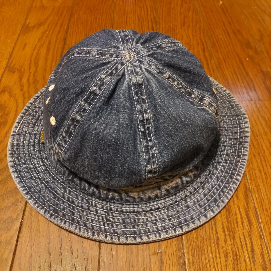 The Flat Head　デニムのバケット(サファリ)ハット　Ｍサイズ　日本製