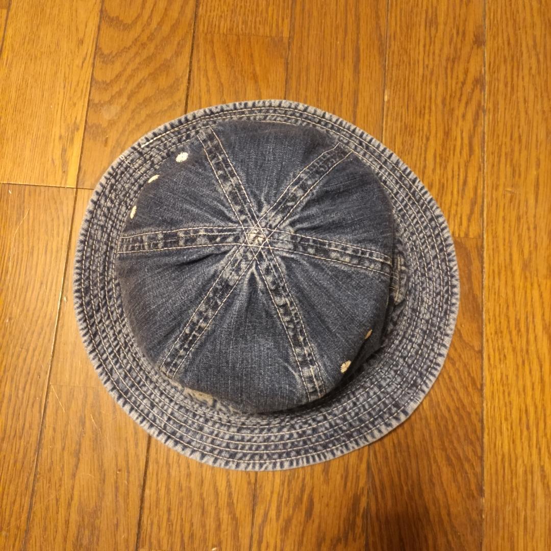 The Flat Head　デニムのバケット(サファリ)ハット　Ｍサイズ　日本製