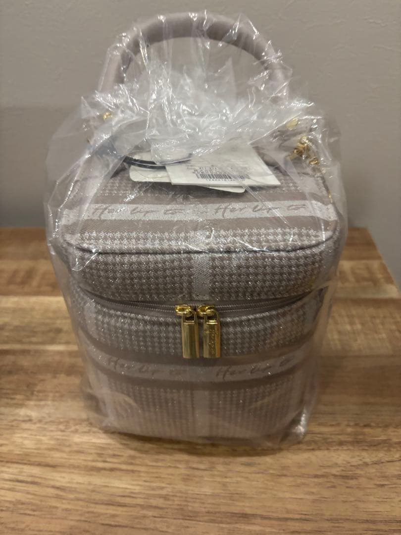 Herlipto Jacquard Vanity Bag バニティバッグ　ピンク