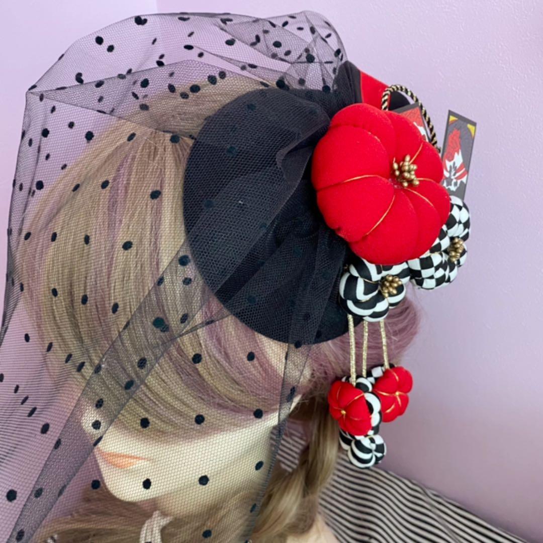 ❁︎きくこ様❁︎ 卒業式 髪飾り トーク帽 モダン花 帯重ねシリーズ