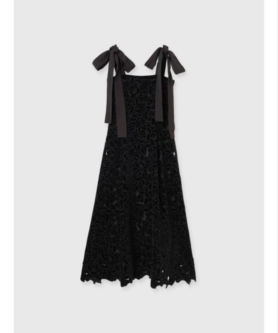 ベロアカットワークワンピース