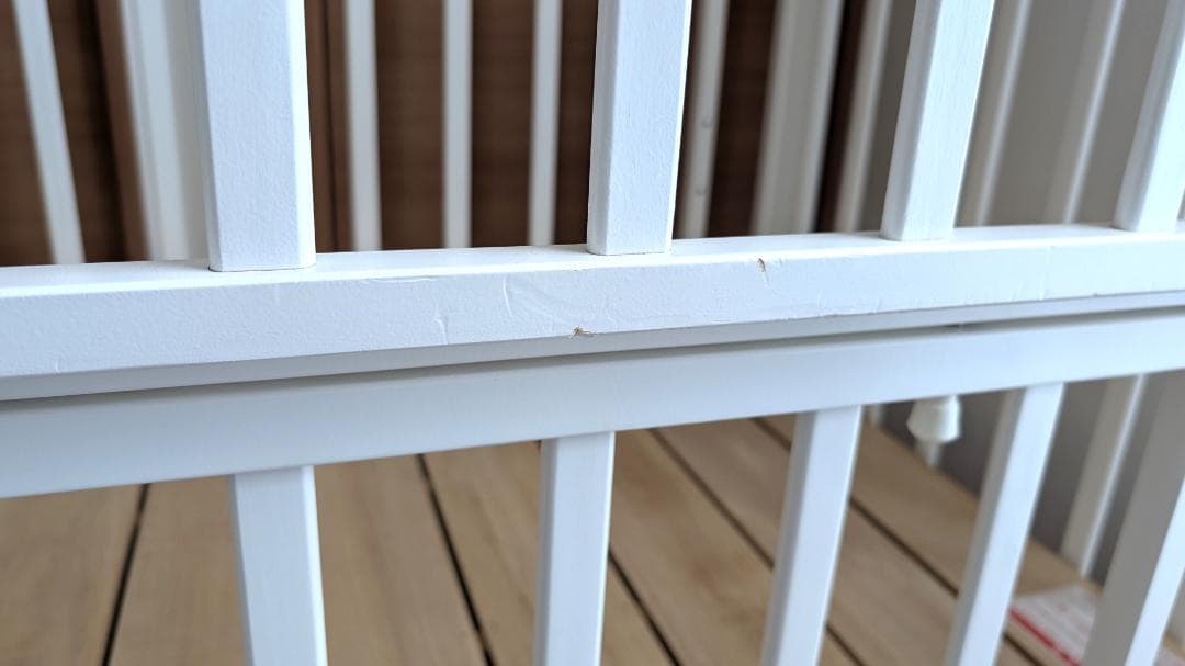 引取希望【東京都江戸川区】ベビーベッド カトージ ハイタイプ すのこ ホワイト