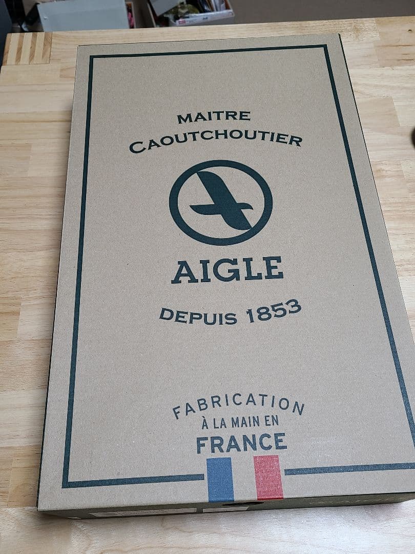 AIGLE　レインブーツ黒　レディース　サイズ39(24.5cm相当)