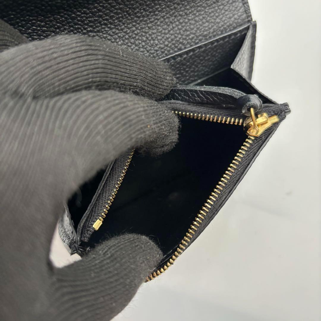 IC搭載　極美品】ルイヴィトン アンプラント ポルトモネ ロザリ ノワール 小銭