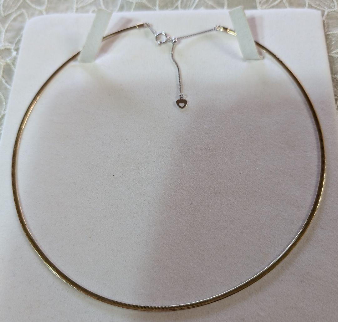 K18 YG WG リバーシブルオメガネックレス