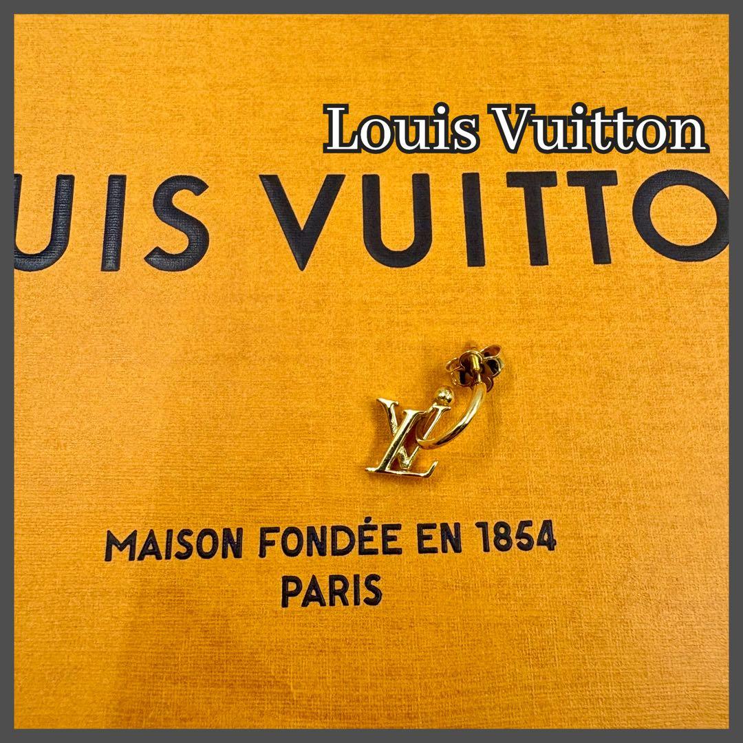 【美品】Louis Vuitton LVフローラグラム　片耳　ピアス　イヤリング