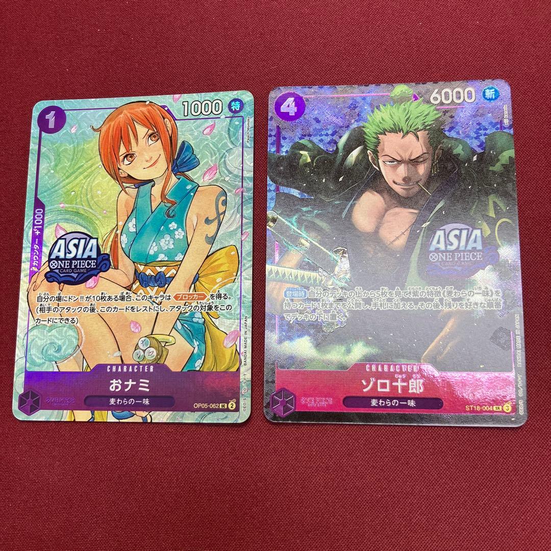 ASIA ワンピース おナミ ゾロ十郎 ST05-062 ST18-004