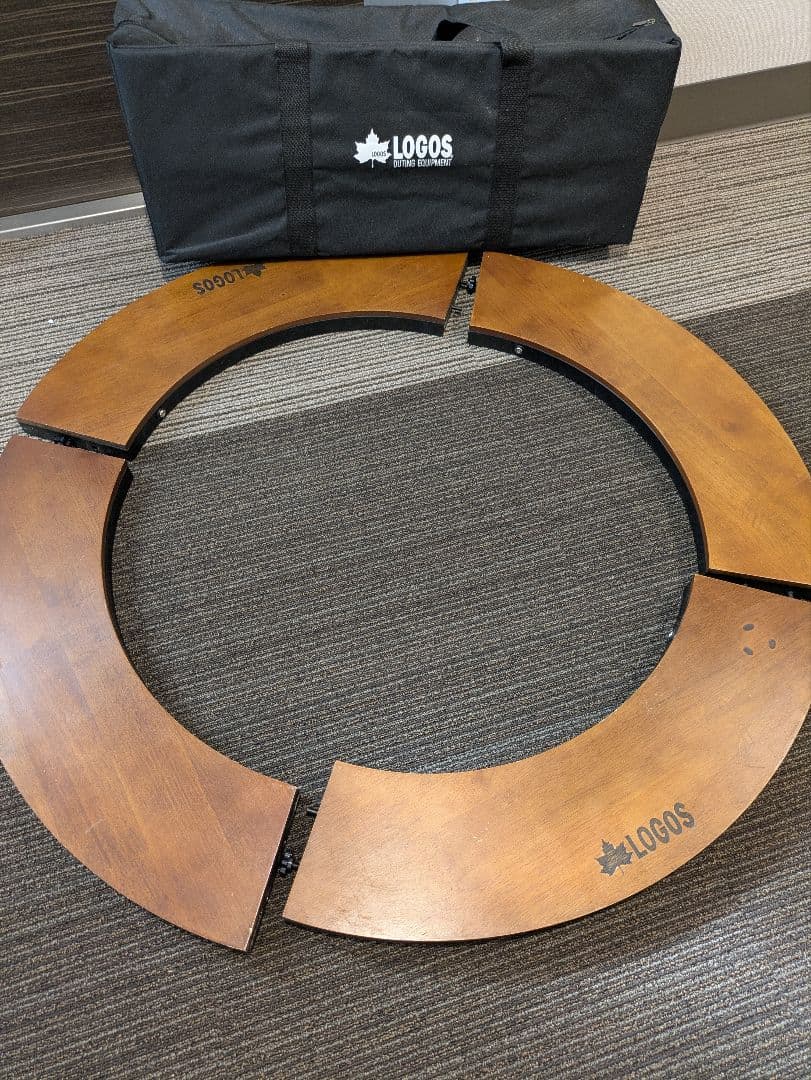 ロゴス(LOGOS) アイアンウッド囲炉裏サークルテーブルL　キズあり