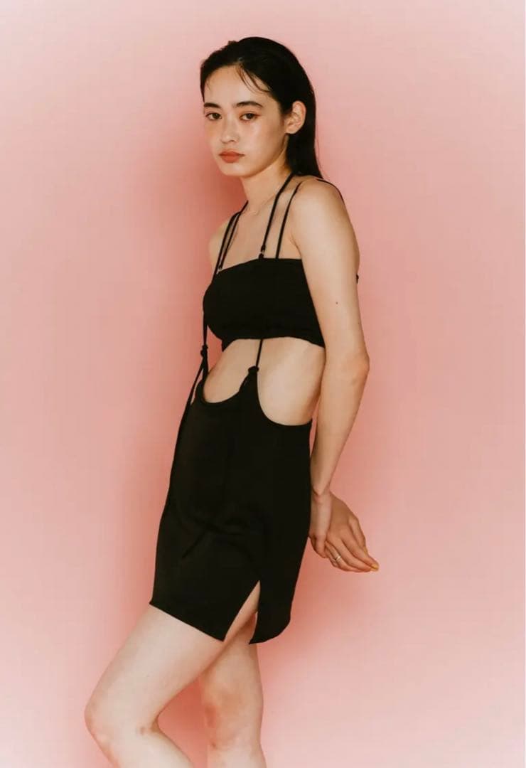 Knuth Marf サスペンダー スイムウェア (ブラック) / 25SS